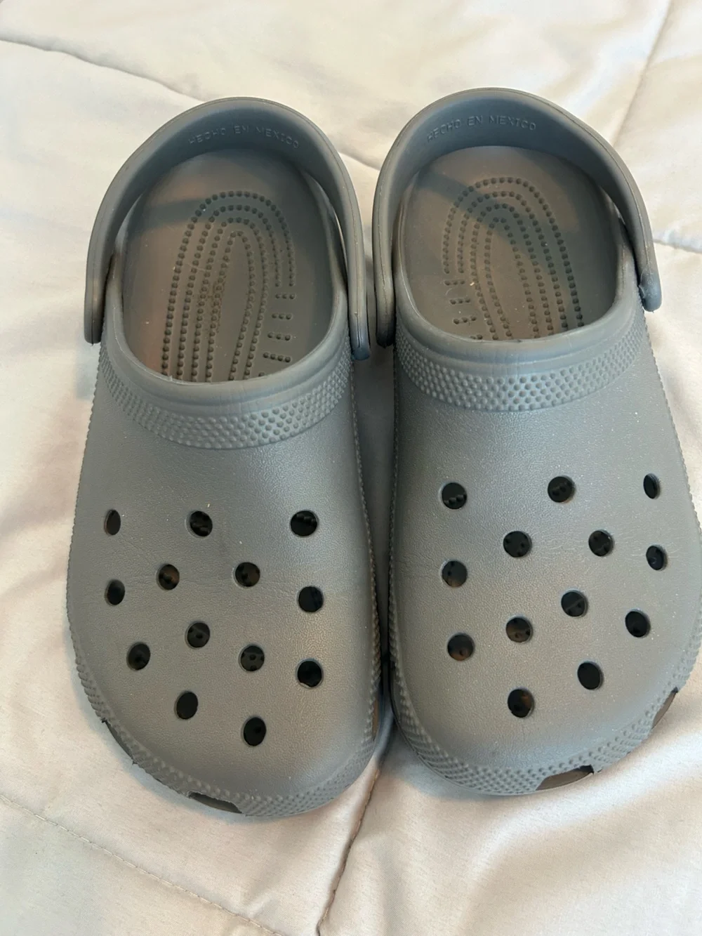 CROCS Men's Gray Classic Comfort Clog Men 5